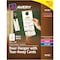 Avery Laser Inkjet Tear-Away Cards Door Hanger, 11" H x 4.3" W, White, 100 PK AVE16150 - alternate 1